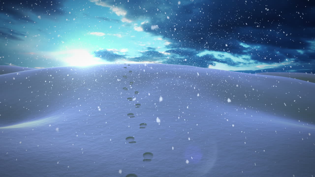 밤에는 차분한 눈이 내리는 풍경에 눈이 떨어집니다.