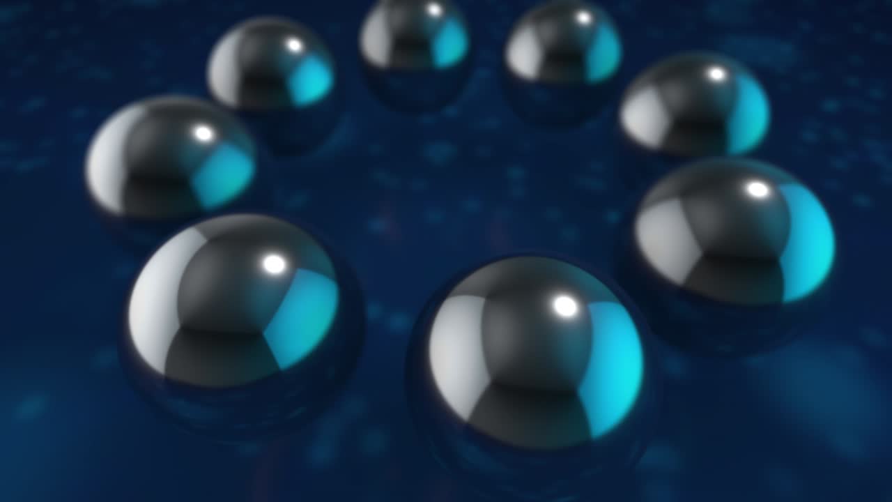 루핑 추상 기하학 파란색