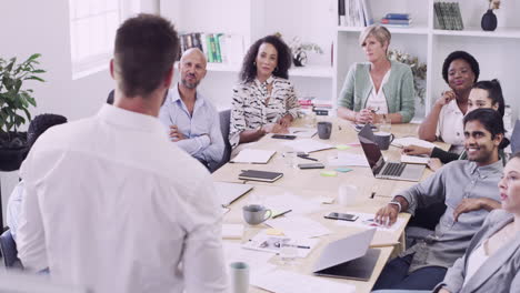 a group of businesspeople having a meeting