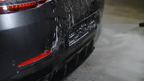 car wash in progress