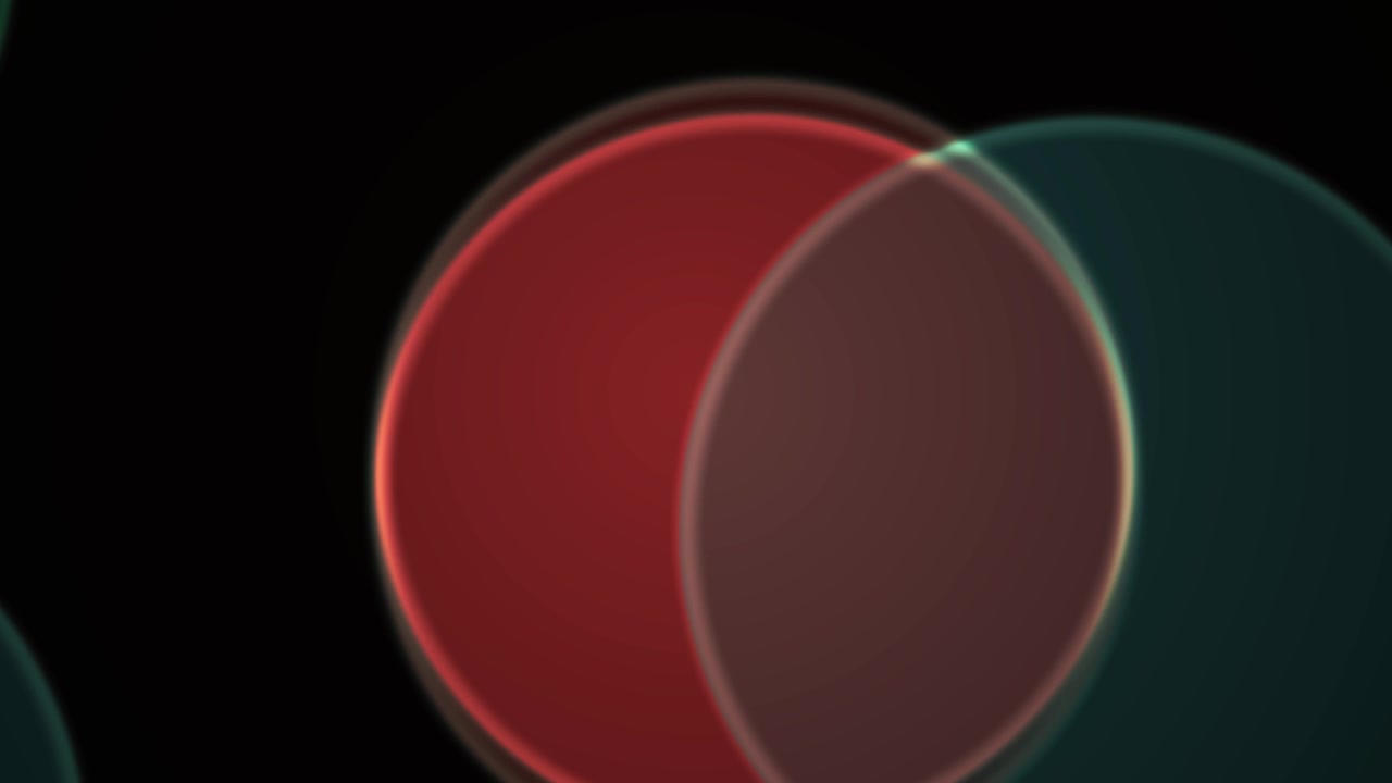 Abstract Motion Background with Overlapping Glowing Circles