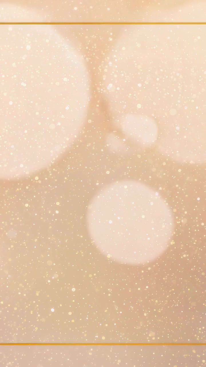 Video verticale: sfondo bokeh sfavillante su inquadratura calda con sottili linee arancioni per card