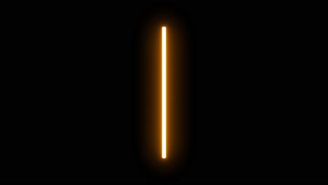 4k animated orange lightsaber on black background