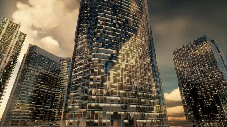 Arranha-céus ou Edifícios Modernos na Cidade