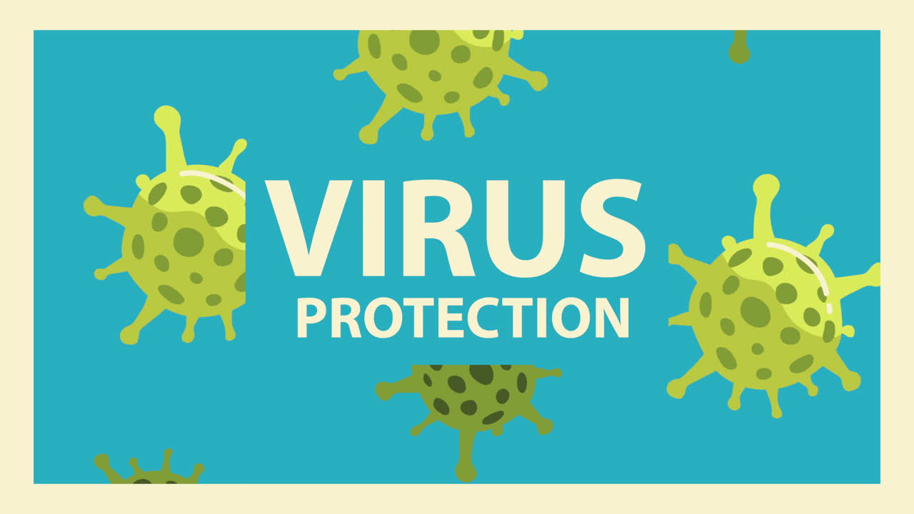 코로나19 입자 팬데, 글자 애니메이션