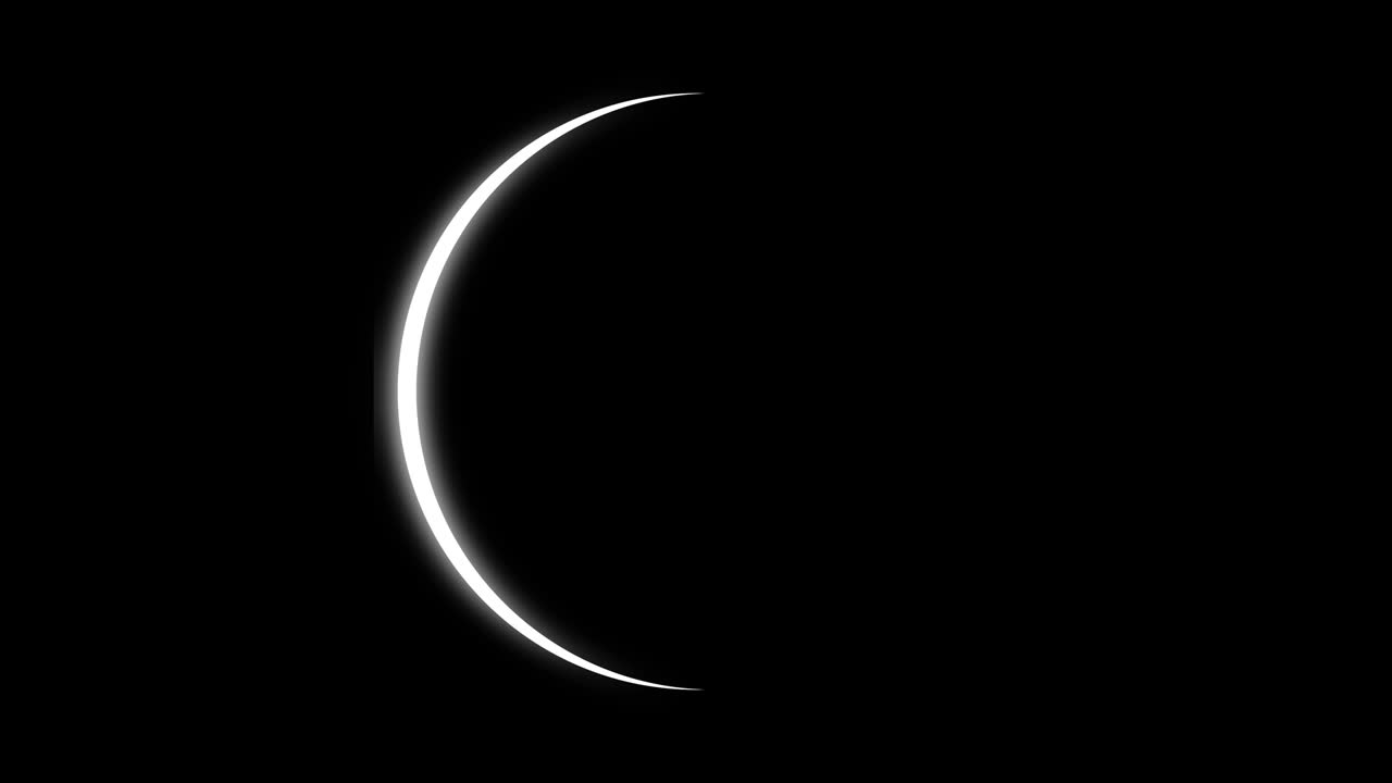 círculos de neón fondo de movimiento futurista abstracto. animación de bucle. alfa luma mate incluido. video 4k