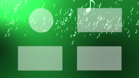 musical note particle gradation end card ending screen motion graphics