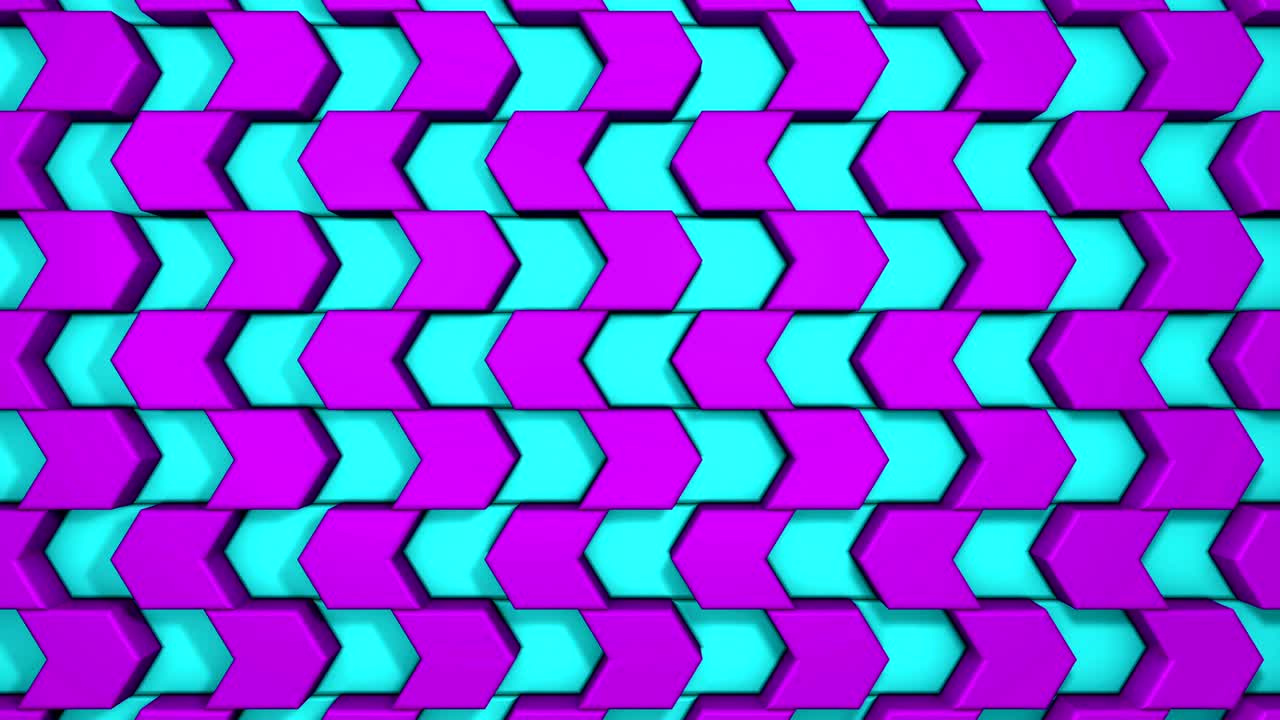 animación en 3d de elegantes flechas de piedra en la pared.