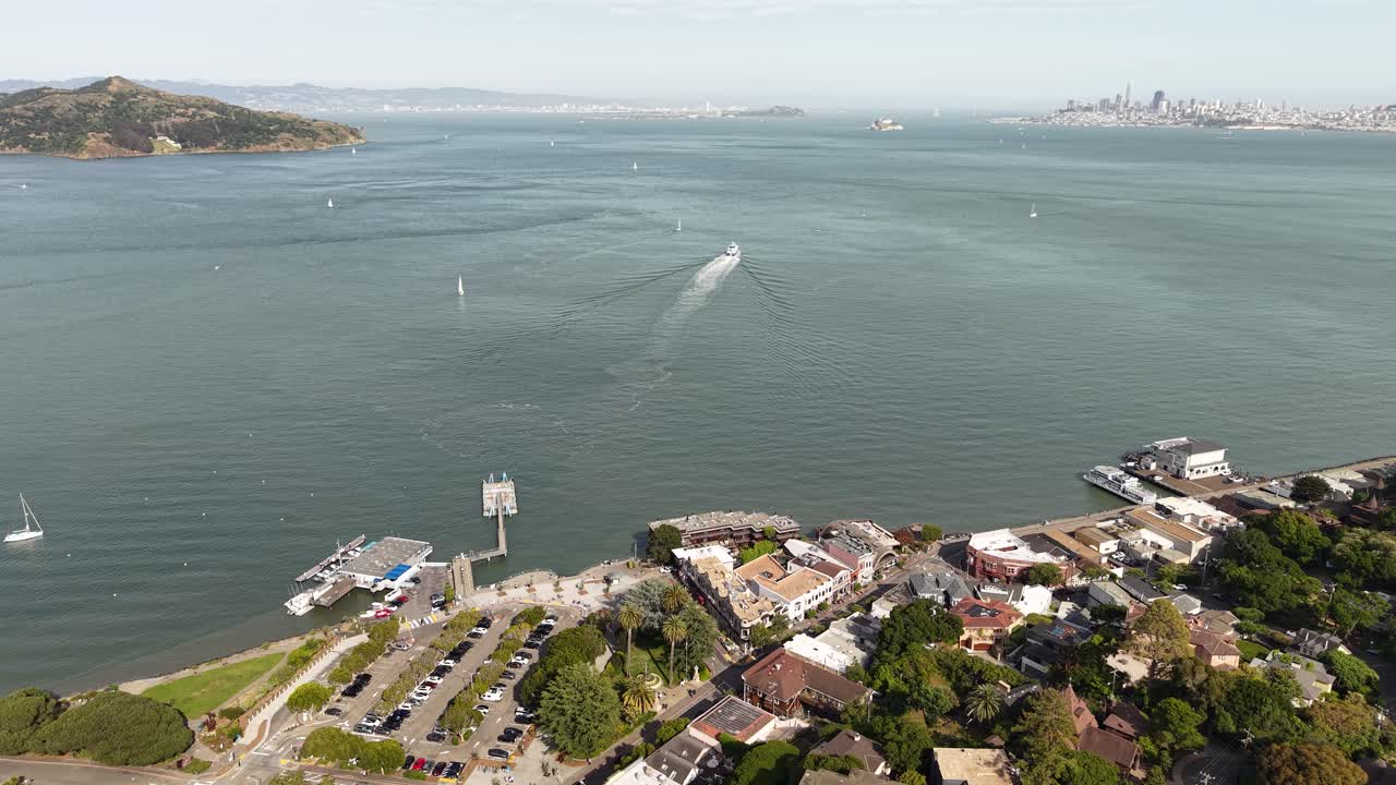 Aerial view of San Francisco Bay and Sausalito