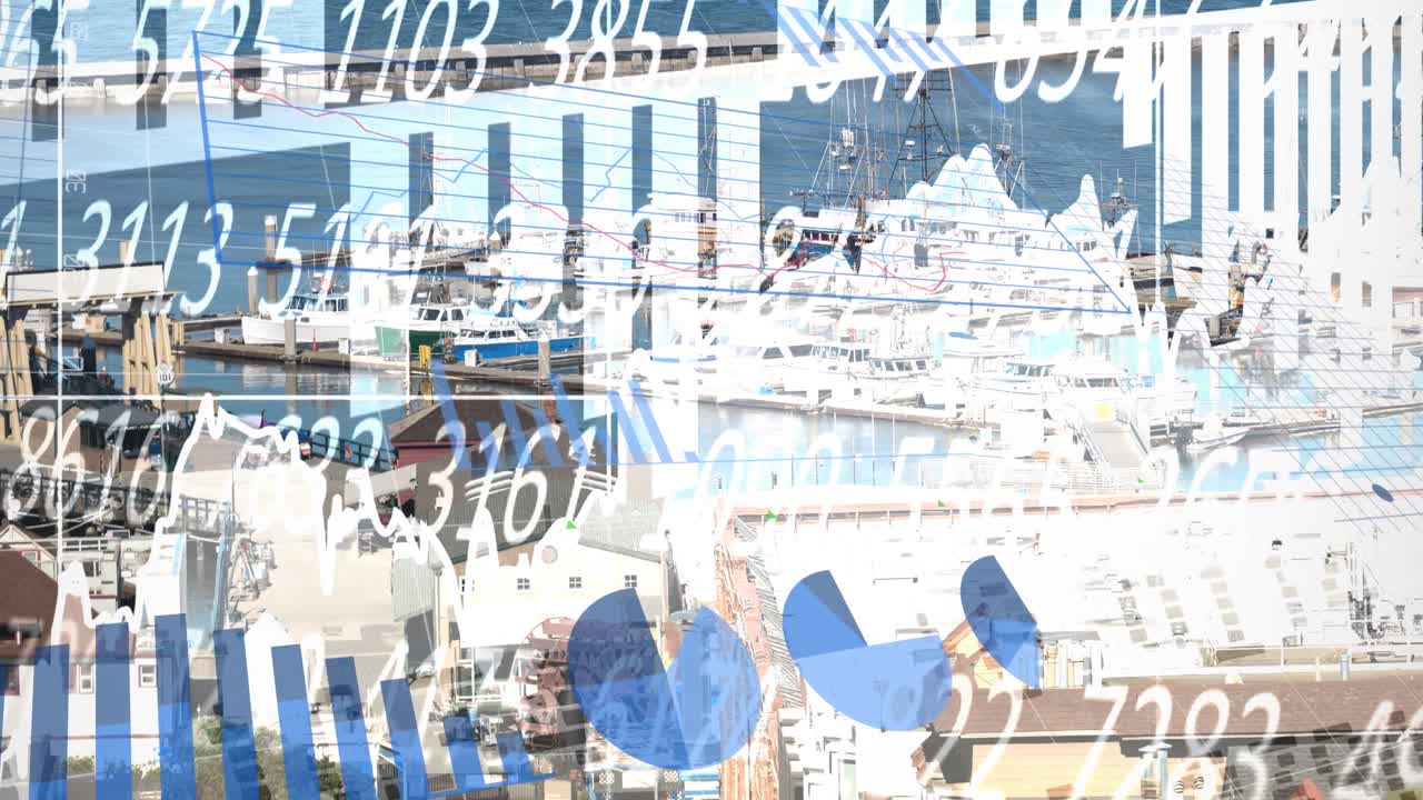 숫자에 대한 데이터 처리의 애니메이션