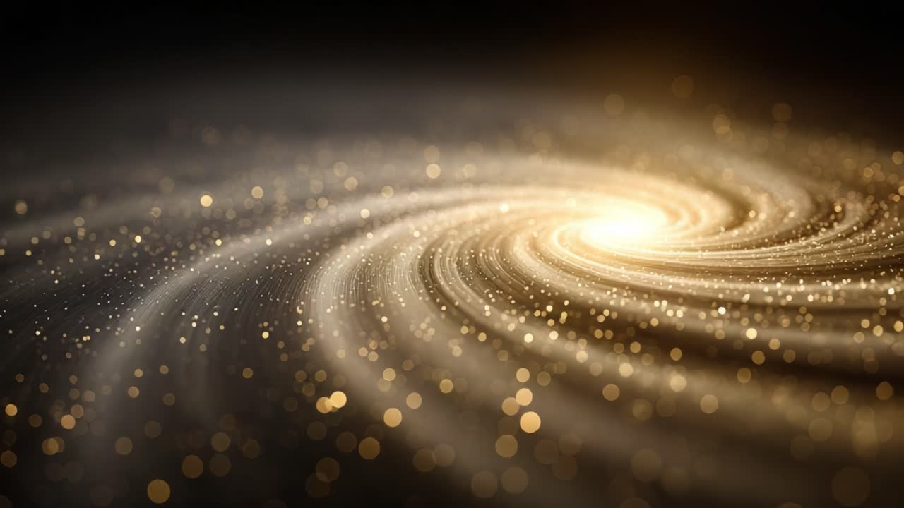 Una sbalorditiva spirale celeste: La danza ipnotica di stelle scintillanti e polvere cosmica in un'eterea formazione galattica