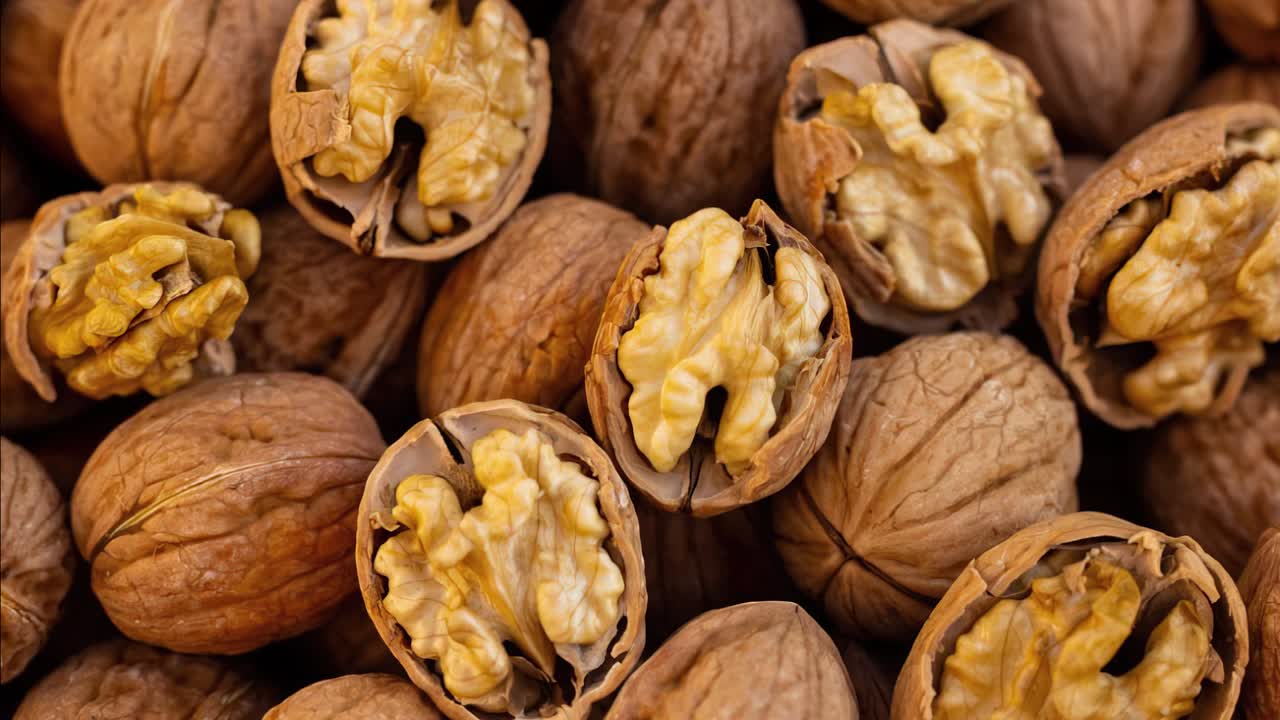 Shelled Nuts Pile as Background