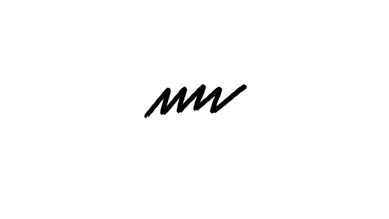 Animated Black Zigzag Line Drawing on White Background