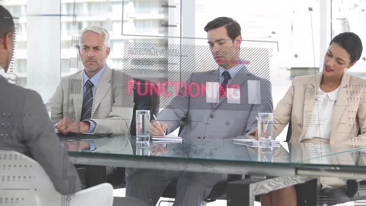 비즈니스 회의에서 통계 및 데이터 처리의 활성화