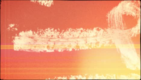 vintage film with abstract chalk drawing