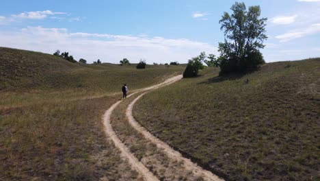 Hungarian-poet-Sandor-Petofi-walks-lonely-dirt-road-in-Fulophaza