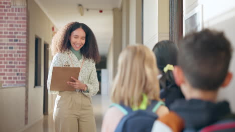 education, clipboard for attendance