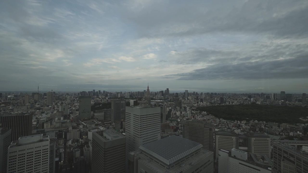 Vista de Tóquio do mirante do Edifício do Governo Metropolitano de Tóquio