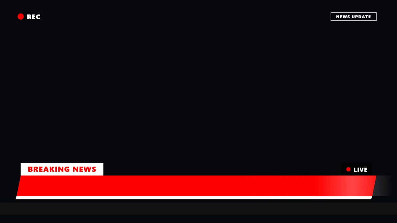 Grafisk overlay til breaking news-udsendelse (lower third)