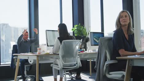 people working on computer at the office