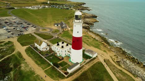 波特蘭比爾燈塔 (portland bill lighthouse) 位於英國崎峻的侏羅紀海岸 (jurassic coast) 的地標