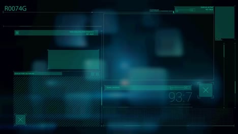 animation of s data processing over digital screens