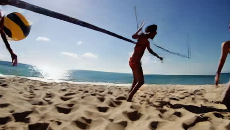 juego de voleibol de playa