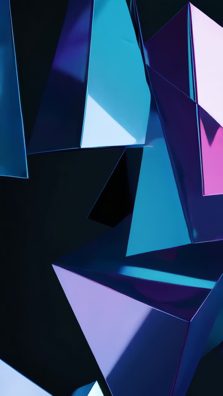 formas geométricas abstractas en colores vibrantes