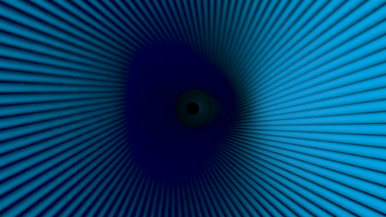 túnel radial azul abstracto