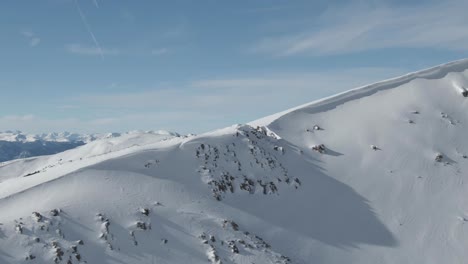 Aerial-views-of-mountain-peaks-from-Loveland-Pass,-Colorado