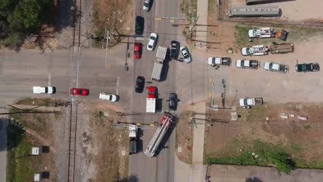 Birds-eye-view-of-a-car-accident-that-involved-a-pedestrian