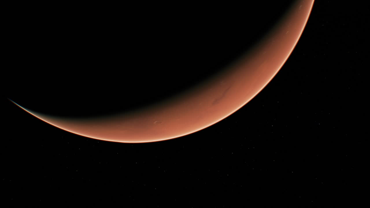 el increíble planeta rojo marte en el profundo espacio estelar