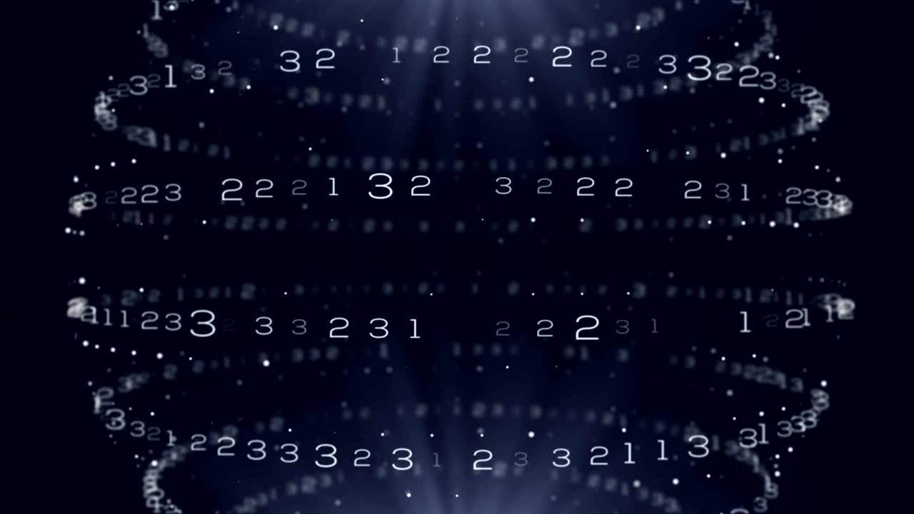 números abstractos de fondo. bucle