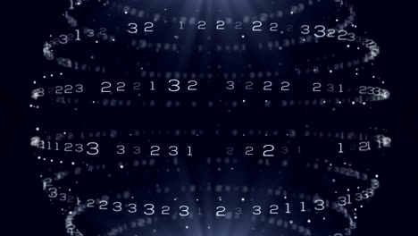 abstract numbers background. loop