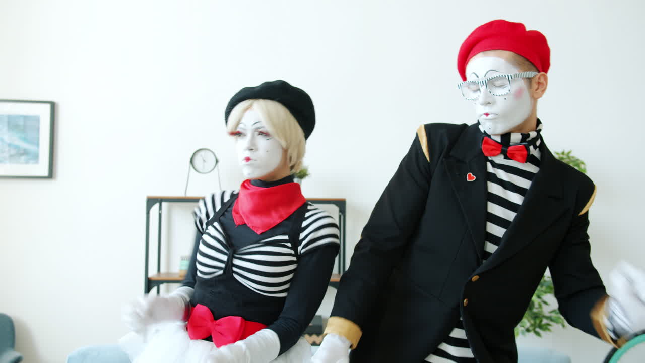 Mime Duo Performing