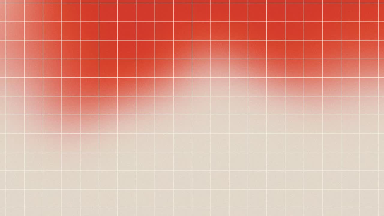 抽象的な赤白グラデーショングリッドの動く背景