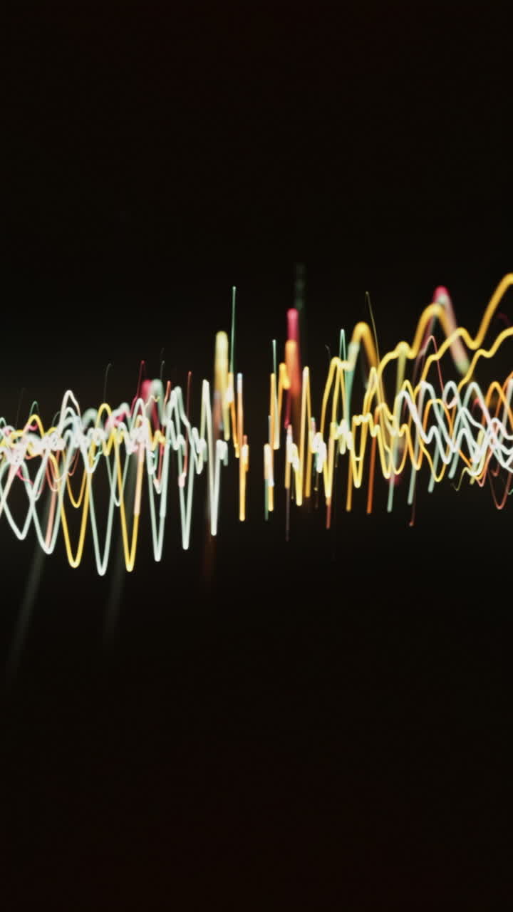 Abstract Light Painting - Sound Waves
