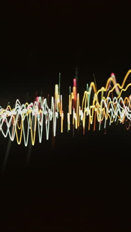 abstract light painting - sound waves