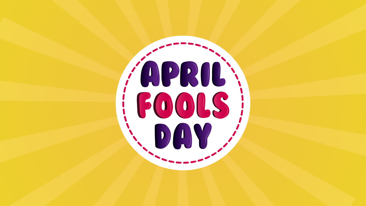 Glædelig Aprilsnar kort med tekststempel