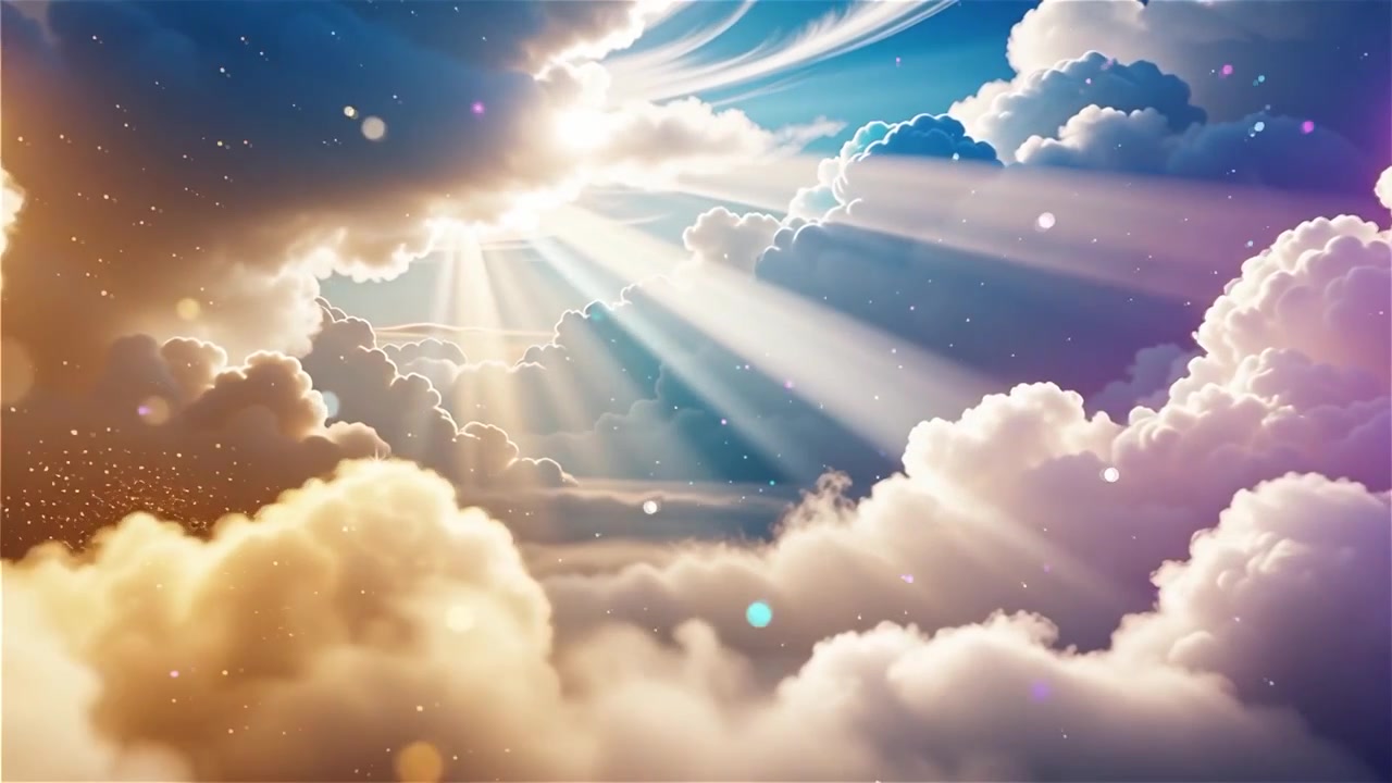 Sfondo di Adorazione Cristiana con Luce Celeste