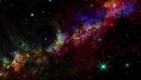 nubes nebulosas que forman una línea en el espacio, el universo