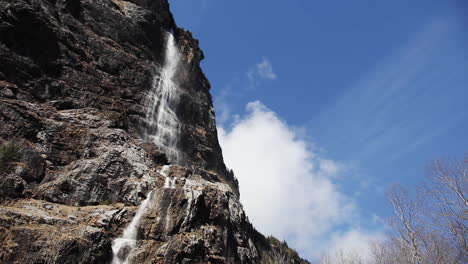 fluidic smooth flow of staubbach falls switzerland