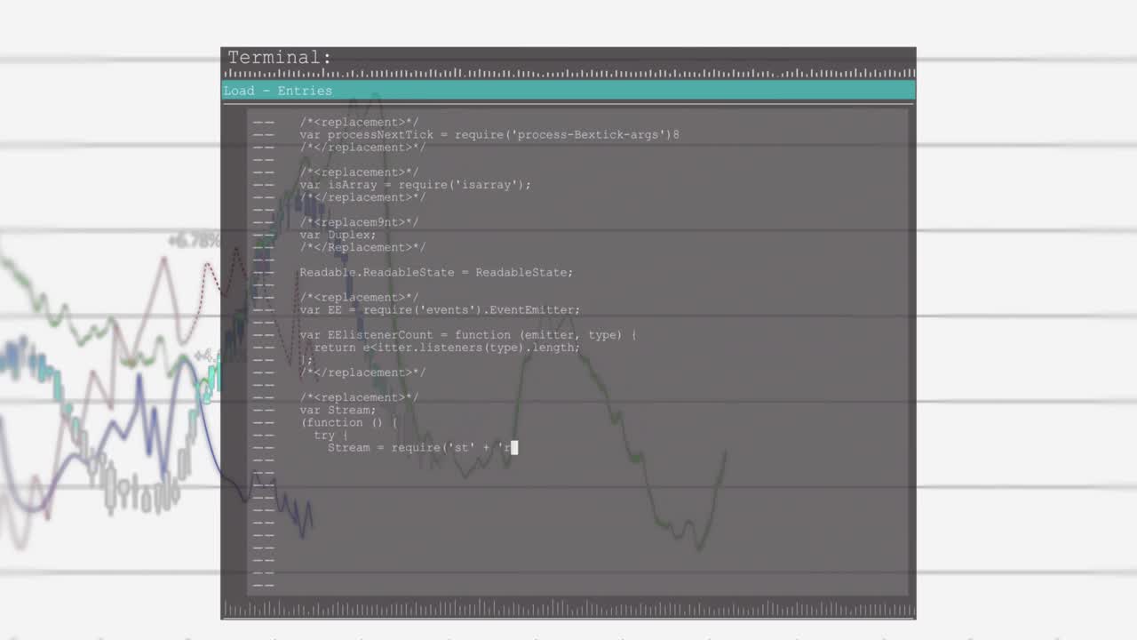 ⁇ 색 배경 위의 데이터 처리 애니메이션