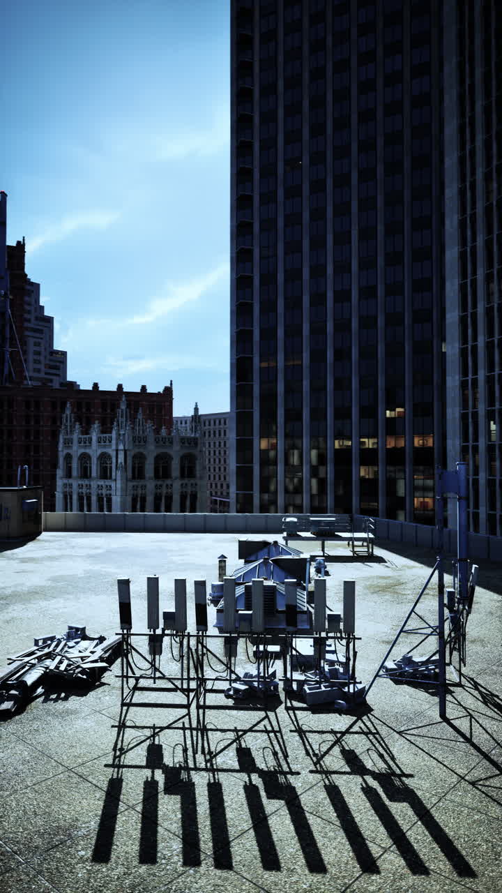 밝은 불빛으로 조명된 건물