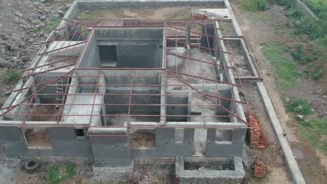 Aerial footage of under construction home | Real Estate in India