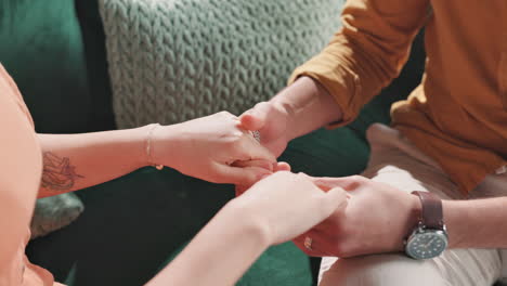 a couple holding hands