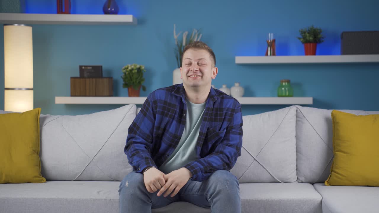 긍정적인 사람, 행복하고 웃는 사람.