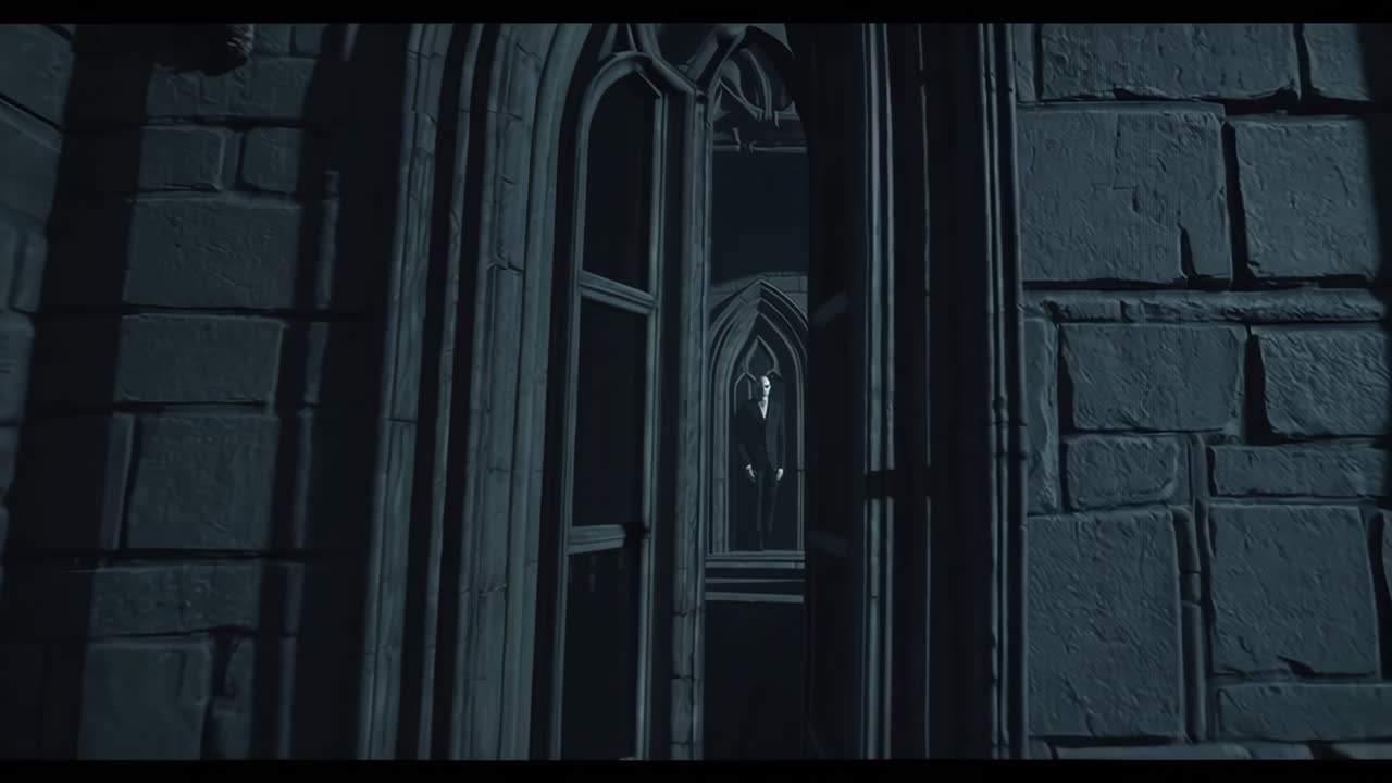 Mysterious Castle at Night