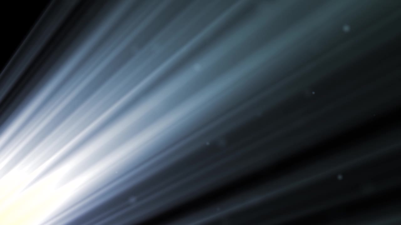 Sovrapposizione animata con effetto raggio di luce blu scintillante