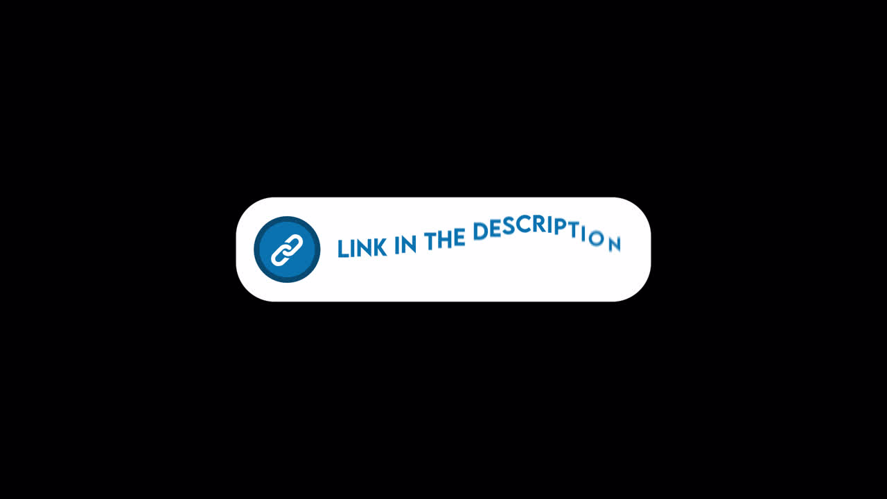 Pulsante di invito all'azione con link animato nella descrizione